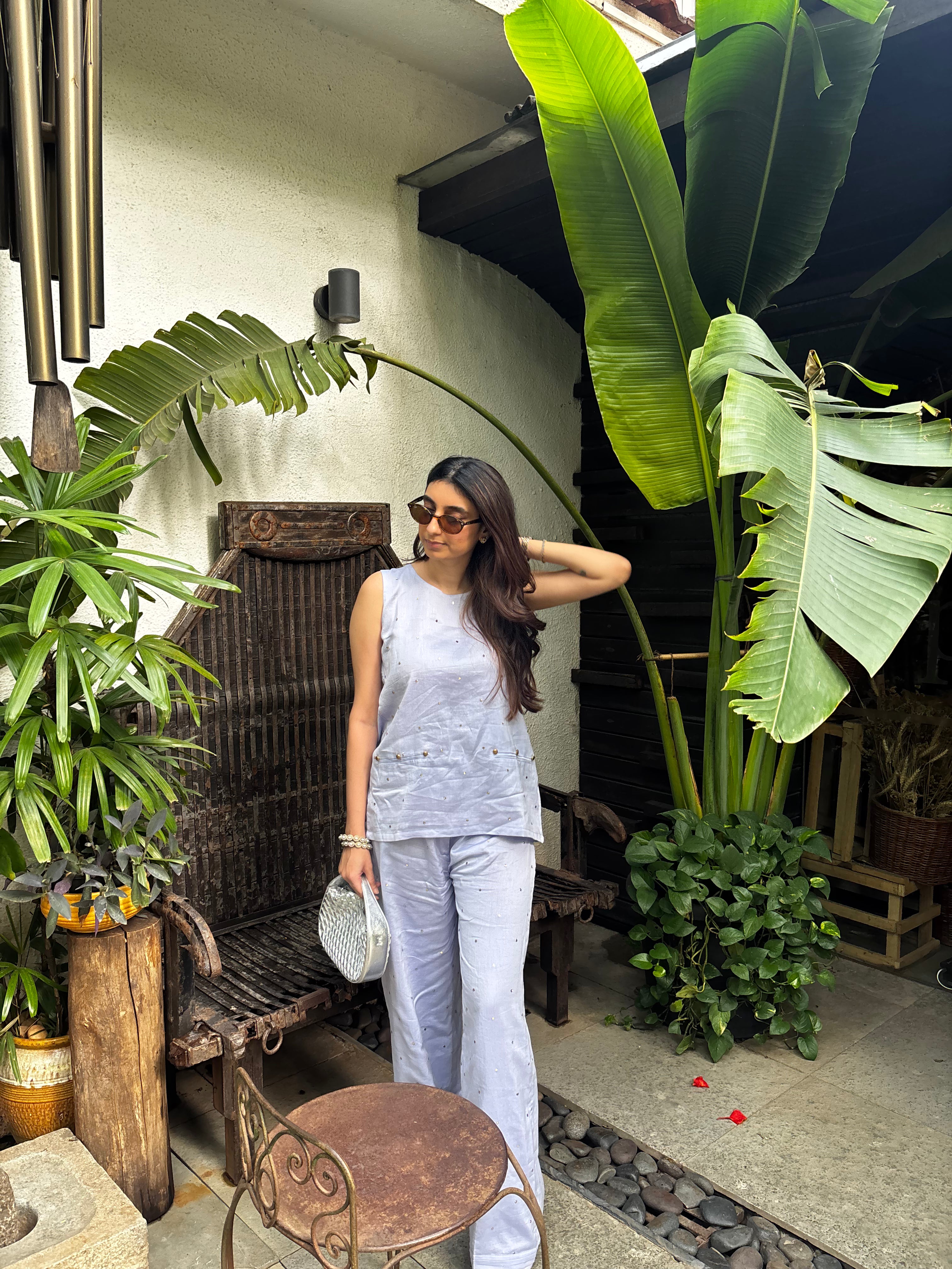 Mukaish Chanderi Co-ord Set