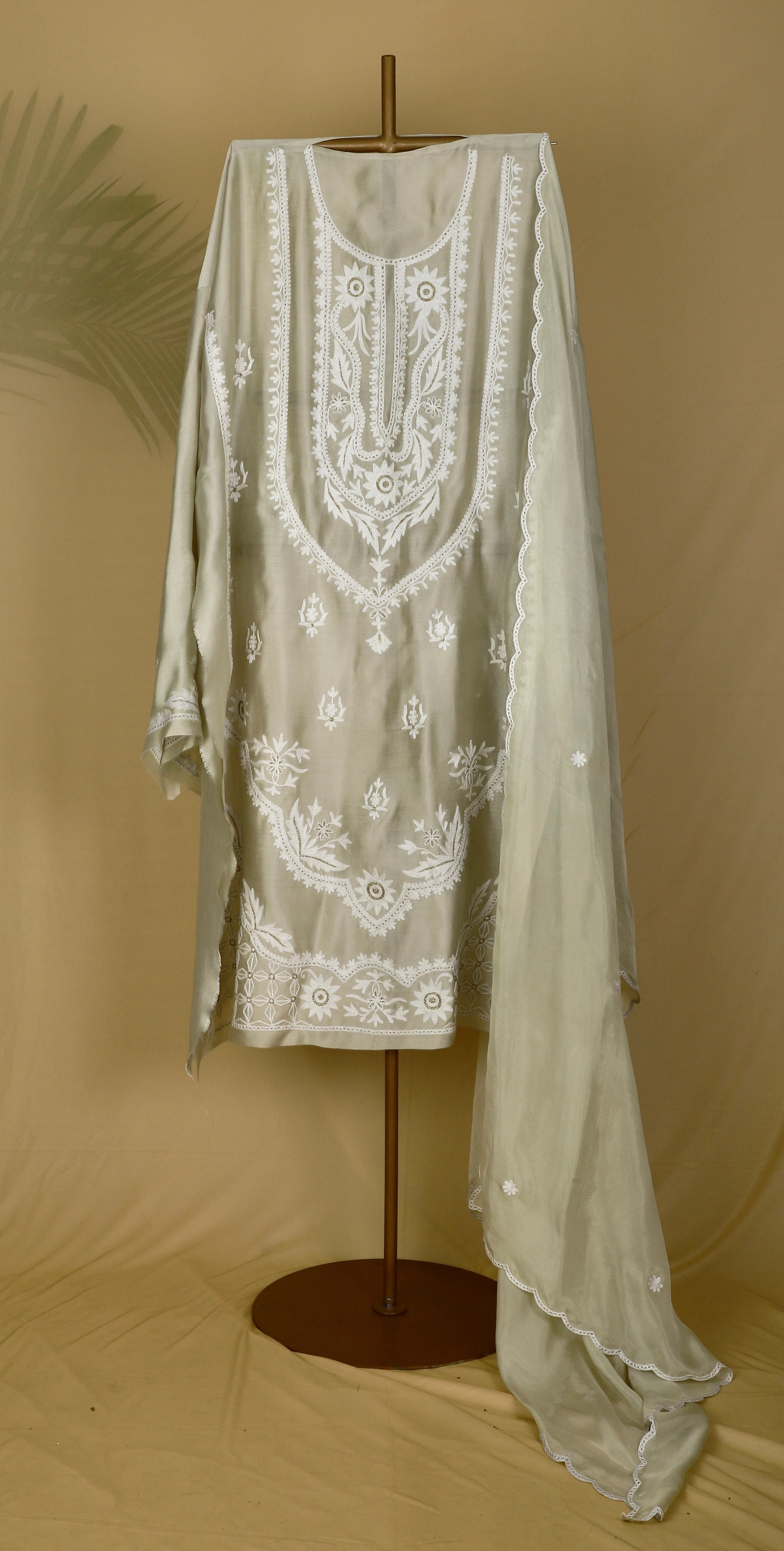 Olive Gold Ari Work Silk Tissue Set