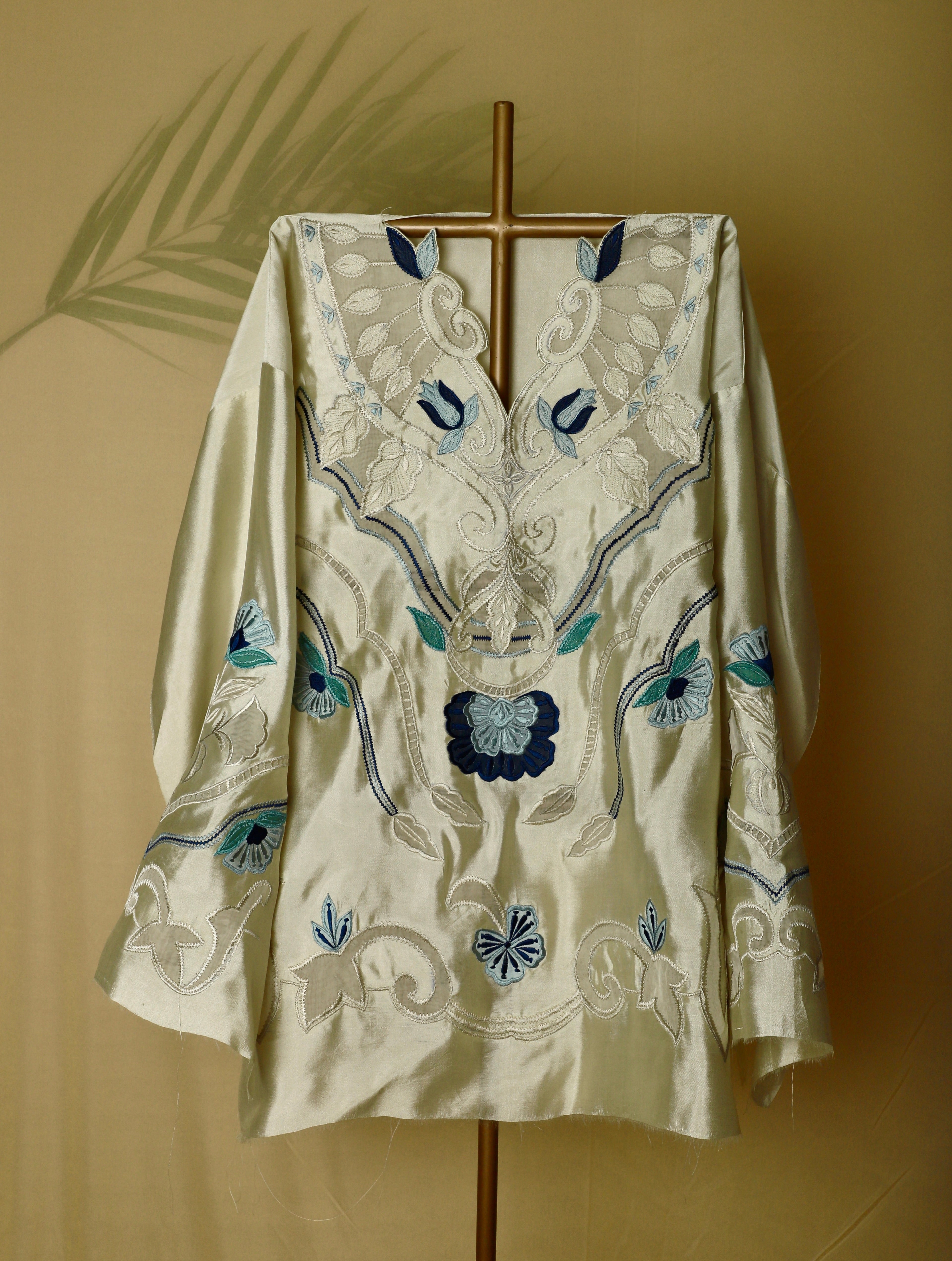 Amber Appliqué and Thread-work Co-ord Set